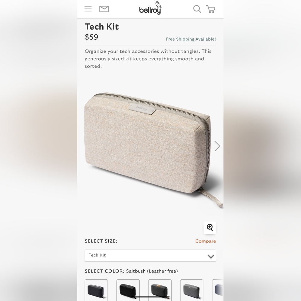 Bellroy Tech Kit in Saltbush